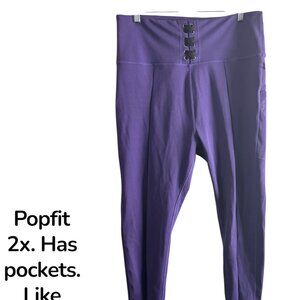 2x popfit leggings with pockets